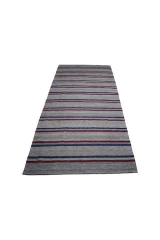 Zehra Abla Halı Yeni El Dokuma Çubuklu Yağcıbedir Balıkesir Yün Kilim 7194 Çok Renkli