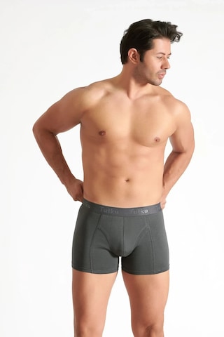 Hepsine Rakip 5 Li Tutku Pamuklu Likralı Elastan Erkek Boxer 0114 Füme