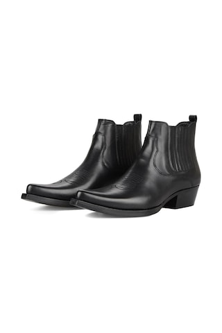 Footcourt Siyah Erkek Kovboy Botu (Foot)
