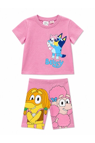 Baby Lory Kids Store Kız Çocuk Blucy Detaylı Taytlı Takım Pembe