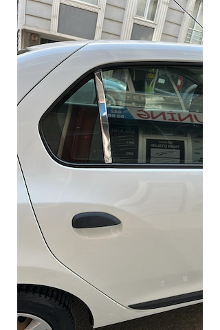 Renault Symbol 2013-2019 Uyumlu Cam Direk Kelebek 2 Parça Krom Paslanmaz Çelik Cam Direği