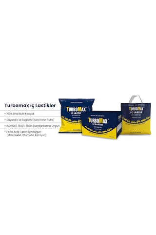 Turbo Max 3.00/4.00 V1.08.01 Iç Lastik 8 Inç Uyumlu Dayanıklı Butyl Kauçuk Elektrikli Araç Ve Motosiklet Iç Lastiği Tr87 Valf