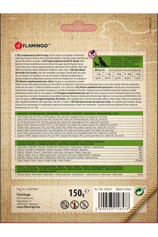 Flamingo Hapki Glutensiz Kuzulu Dumbell Köpek Ödülü 85 G