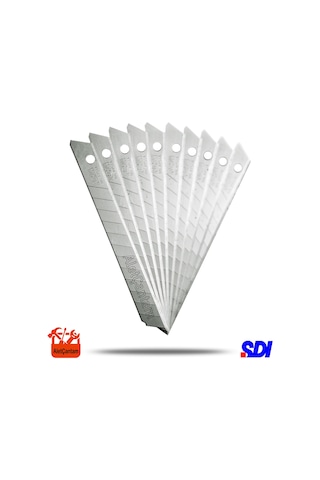 Sdı Maket Bıçağı Yedeği Sdi 10Lu Paket 9MM Dar Tip Maket Ağzı 1 Paket