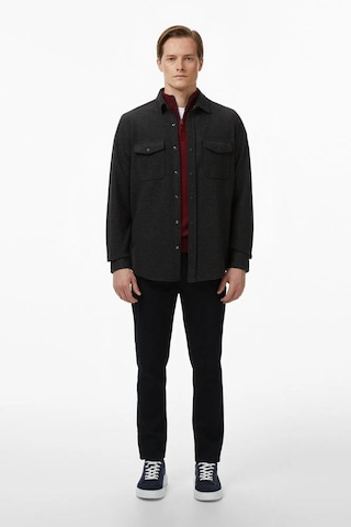 Nautica Erkek Bordo Classic Fit Kazak-12047 Bordo