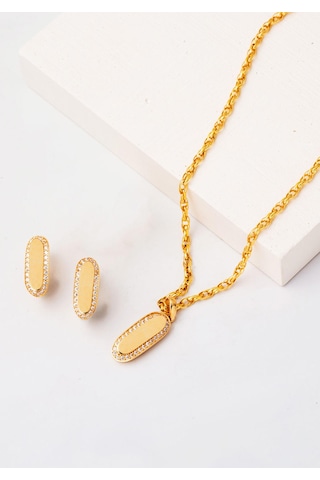 Bilezikci Düz Parlak İkili Spor Altın Set 14 Ayar