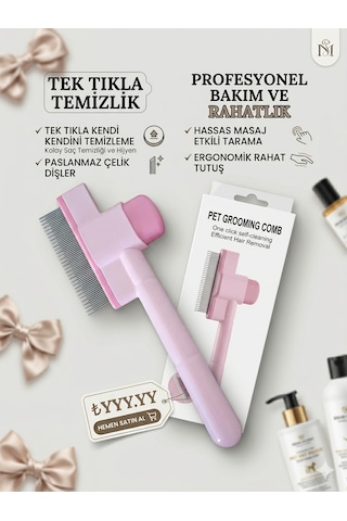 Kedi Taragı Tek Tuşla Temizlik Paslanmaz H/t Tasarım