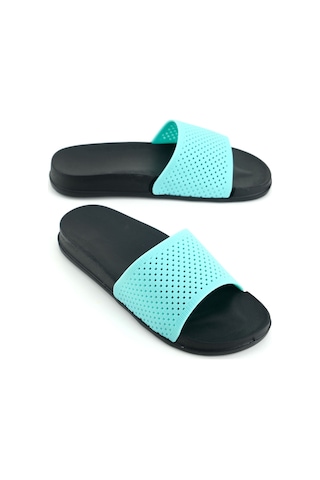 Gezer Kadın Yazlık Eva Islak Zemine Uygun Ev Bahçe Banyo Havuz Terlik Mint Yeşili Mint