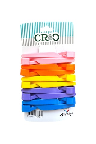 Croc Plastik Saç Pensi 10lu - Profesyonel - Kuaför Tipi, Ergonomik, Pratik