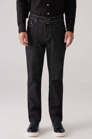 Ysf Erkek Siyah Likralı Pamuklu Regular Fit Jean Kot Pantolon