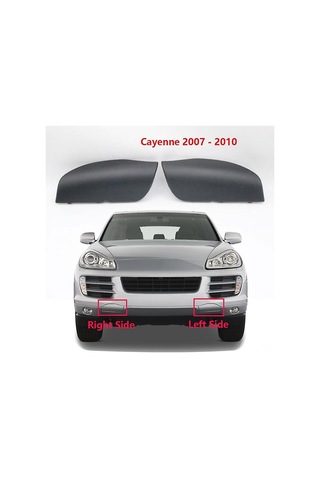 Lemestar Porsche Cayenne 2007-2010 Ön Tampon Çekme Kanca Kapakları, 2 Adet Abs Malzeme, Direkt Değişim, Kolay Kurulum - 95550515510 95550515610