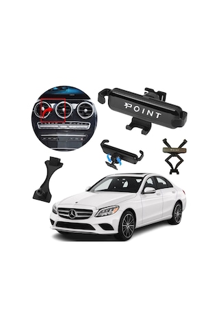 Mercedes C Seri Araçlara Özel Cep Telefon Tutacağı Robotik Oynar Başlık 2019-2021 Arası Profesyonel