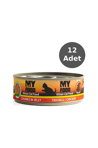 My Food Jöleli Tavuklu Parça Etli Yavru Kedi Maması 12 x 100 G