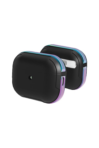 Gld-spt- Movenchy Apple Uyumlu AirPods Pro 2 2.nesil Mo-a8 Armor Kılıf - Rainbow