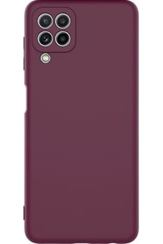 Samsung Galaxy Uyumlu M32 Kılıf İçi Telefonu Çizmeyen Kadife Kaplı Dışı Soft Yapılı Esnek Lansman Kapak Ryc/mara Koyu Mor