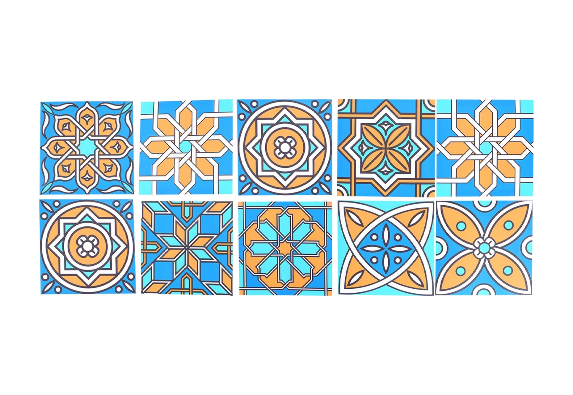 Geeroyoo 10 Adet Pvc Otomatik Yapışkan Siyah Beyaz Mosaik Mdf Duvar Kağıdı, 15x15 Cm, Suya Dayanıklı, Ev Dekorasyonu, Mutfak/banyo Uygun Diğer