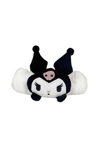 Kuromi Peluş Bandana Makyaj Spa Saç Bandı Beyaz Beyaz