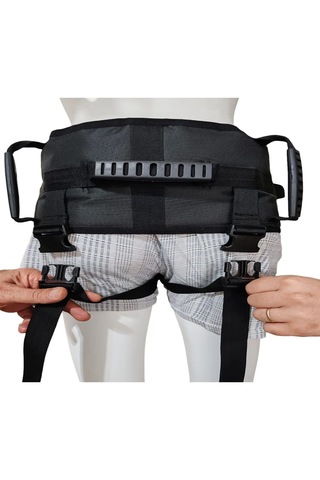 Ozclife Hasta Yürüteç Kemeri Bacak Arası Destekli Siyah Kemer