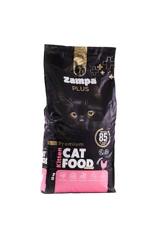 Zampa Plus Premium Tavuk Etli Yavru Kediler İçin Kuru Mama 15 KG