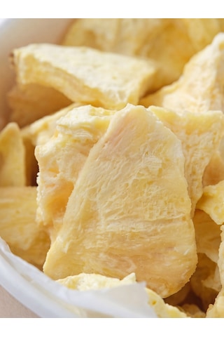 Freeze Dried Ananas Dondurularak Kurutulmuş Meyve Cipsi 50 G