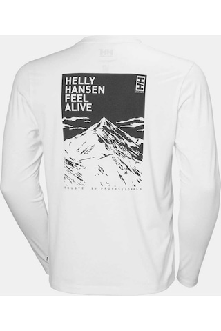 Helly Hansen Skog Graphic Uzun Kollu Erkek T-shirt-hha.63407 Beyaz