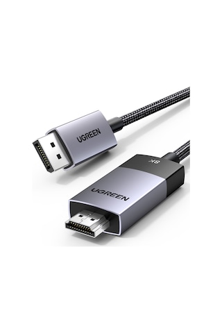 Ugreen 8k 60hz Displayport 1.4 To Hdmı 2.1 Örgülü Kablo, 2m, 80397 -