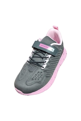 Lafonten Kids Günlük Anatomik Taban Çok Hafif Kız Sneaker Kaymaz Taban Rahat Spor Ayakkabı Füme Pembe Füme - Pembe