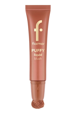 Flormar Puffy Liquid Nemlendirici Etkili & Parlak Bitişli Sünger Aplikatörlü Likit Allık 003 Rosy Glow