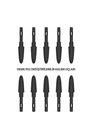 Veikk A50, A15 Ve A15 Pro Grafik Tablet Kalemi İçin 10 Adet Uç