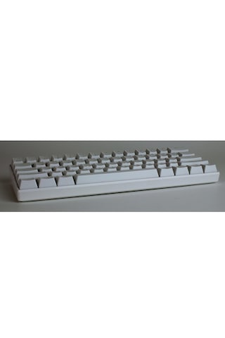 H61k Mini Mekanik Kablolu Gaming Oyuncu Klavye Türkçe Q Blue Switch 12 Ad Rgb Led Işık Modlu 61 Tuşlu Beyaz