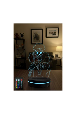 One Piece Brook Dekoratif Masa Lambası Rgb Led Aydınlatma
