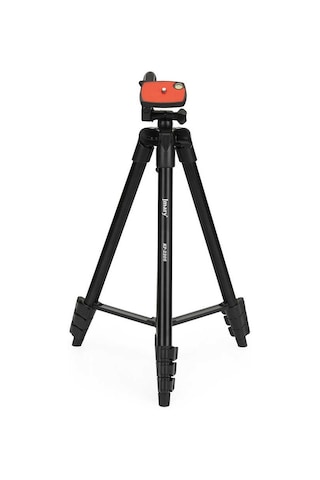 Jmary KP-2205 Tripod 134 cm Uzunluk 3 Kademeli Oynar Başlık Profesyonel - ZORE-262641 Siyah