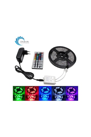 Şerit Led 5 Metre Kumandalı Animasyonlu Rgb Beyaz - Çok Renkli