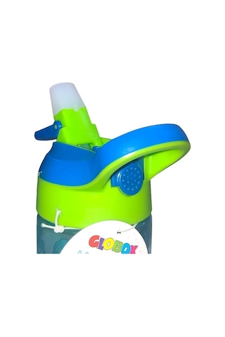 Globox Tritan Araba Desen Matara 500 ML Yeşil - Mavi