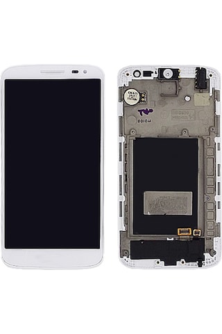 Teknonet Lg G2 Mini Uyumlu Lcd+dokunmatik+çıtalı - Beyaz