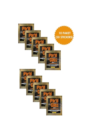 Toyika Panini Lisanslı World Class 2024 Koleksiyon 10 Paket 50 Stickers Çıkartma