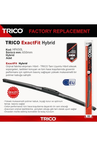 Trico Exactfıt Hybrıd Tek Silecek 650mm
