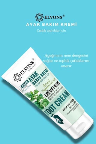 Elvons Çatlak Topuklar İçin Ayak Bakım Kremi 75 ML