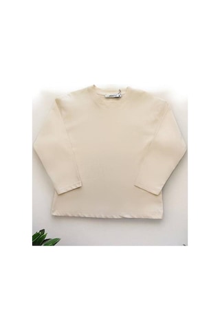 Jack Lions Çocuk Pamuklu Basic İnce Uzun Kollu T-shirt-14619 Bej