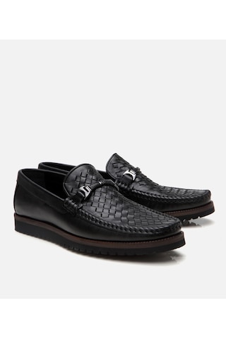 Hotiç Erkek Deri Siyah Hafif Tabanlı Toka Detaylı Loafer 02ayh302950a100 Siyah-black Siyah