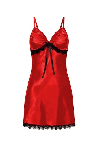 Sones Sling Lace Perspektif İç Çamaşırı Gecelik Kırmızı