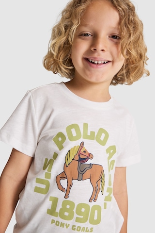U.S. Polo Assn. Erkek Çocuk Tişört 50327000-vr256 İnci