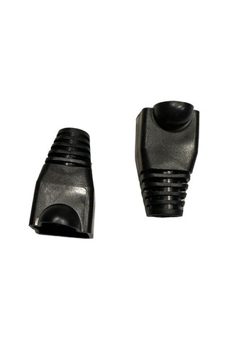 Siyah Cat5 Kılıf Siyah Cat6 Kılıf Rj45 Koruma Kılıfı Siyah 100 Adet