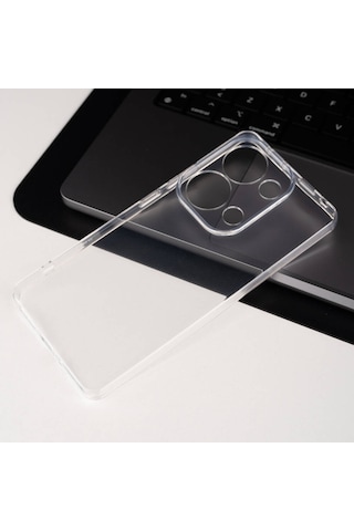 Kilifone - Redmi Note 13 Pro 4g Uyumlu - Kılıf Slim Fitt 2mm Anti Shock Silikon - Şeffaf
