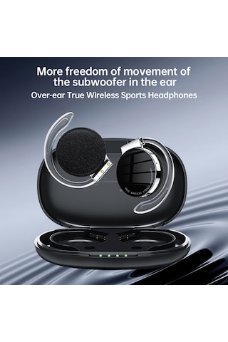 Tenfowee "f2 Kablosuz Spor Kulaklık: 50 Saat Çalma Süresi, Enc Gürültü Engelleme, Şarj Kutusu İle"