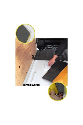 Araç İçi Ses Ve Isı Yalıtım Bandı 100 Cm En 5 Mm Kalınlık 1 Metre Uzunluk Yapışkanlı Kauçuk Sünger