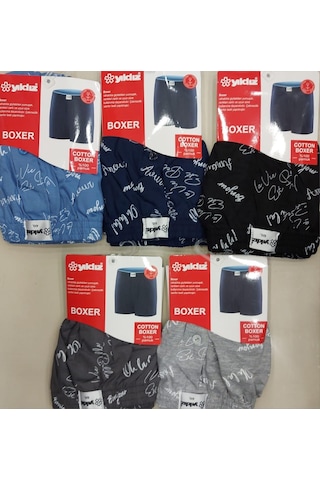 Yıldız 48 Erkek Karışık Desenli Battal Boxer 12 Adet 001