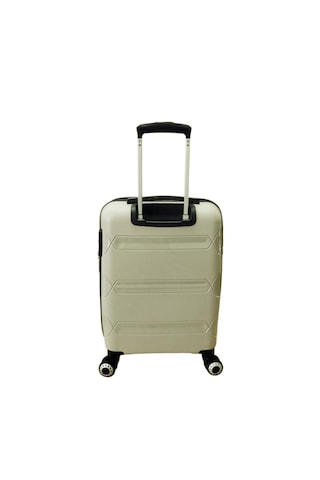 Hotowa Gold Pp Valiz 8011 Ekru Tsa Kilitli Kabin Boy Ekru