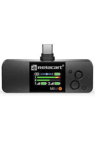 Relacart Mi3 Beyaz Çift Kanallı Kablosuz Mikrofon Sistemi