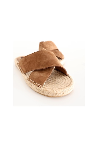 5in1Canpolat Bal Espadril Terlik 24112-bal Açık Kahverengi